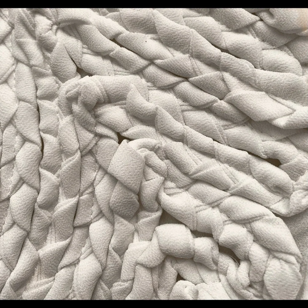 Revolve White Braided Strapless Mini Dress - Picture 3 of 3